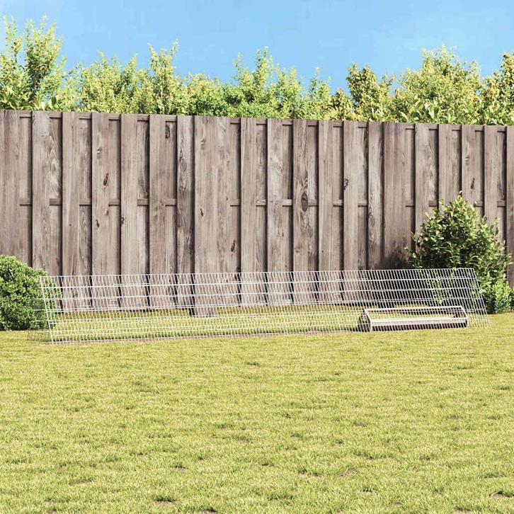 vidaXL Kippenhok Zilver 430 x 55 x 55 cm Gegevens staal, Animaux & Accessoires, Rongeurs & Lapins | Cages & Clapiers, Envoi