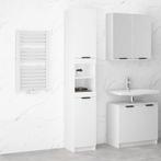 vidaXL Armoire de salle de bain blanc 32x34x188,5 cm, Neuf, Verzenden
