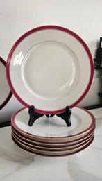 Limoges - Tafelservies (19) - Porselein - Robijnrood & Goud