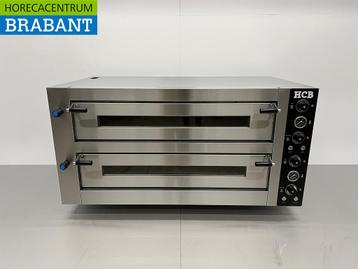 HCB RVS Pizzaoven 2 x 6 pizzas 34 cm doorsnede 400V Horeca, Ophalen of Verzenden