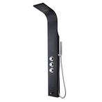 Douchepaneel BWS Erie 160x20x7 cm Mat Zwart, Doe-het-zelf en Bouw, Sanitair, Ophalen of Verzenden, Nieuw, Kraan