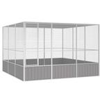 vidaXL Vogelkooi 302,5x324,5x211,5 cm gegalvaniseerd staal, Verzenden, Nieuw