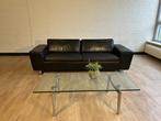 Veiling - Henders & Hazel Zwart Leren 3-zitter, Huis en Inrichting, Gebruikt