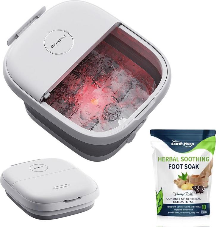 Heevey Elektrisch Voetenbad - Voetbad met massage -, Sport en Fitness, Massageproducten, Zo goed als nieuw, Verzenden