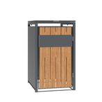 Container ombouw voor 1 container - staal - houtlook antr..., Ophalen of Verzenden, Nieuw