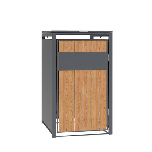 Container ombouw voor 1 container - staal - houtlook antr..., Doe-het-zelf en Bouw, Adembescherming, Nieuw, Ophalen of Verzenden