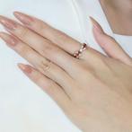 Ring - 18 karaat Roségoud - 0.73ct. tw. Robijn - Diamant, Nieuw
