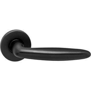 Intersteel deurkruk Sigaar op rozet mat zwart, Doe-het-zelf en Bouw, Hang- en Sluitwerk, Ophalen of Verzenden