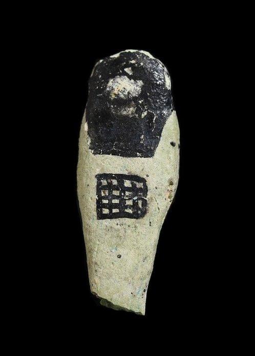 Égypte ancienne Faience Shabti avec inscription, Antiek en Kunst, Antiek | Overige Antiek