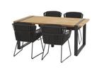 Taste by 4 Seasons Vitali tuinset antraciet met Alto tafel, Tuin en Terras, Nieuw