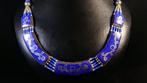 lapis lazuli + turkoois Berber-halsketting ketting - Hoogte:, Antiek en Kunst