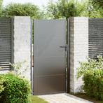 vidaXL Tuinpoort met slot Zwart 100 x 200 cm Poedercoated, Tuin en Terras, Tuinpoorten, Verzenden, Nieuw
