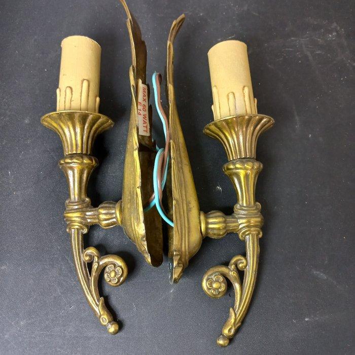 Wandlamp (5) - Brons - Antieke wandlampen, Antiek en Kunst, Curiosa en Brocante