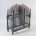 Rek - Polychroom hout - Aflegerek voor serviesgoed,