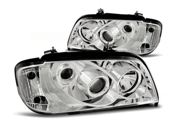 Chrome koplampen geschikt voor Mercedes C-klasse W202, Auto-onderdelen, Verlichting, Nieuw, Mercedes-Benz, Verzenden