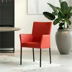 Leren eetkamerstoel Comfort met armleuning - Toledo Ferrari, Ophalen of Verzenden, Nieuw, Leer, Modern