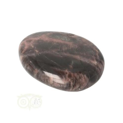 Zwarte Maansteen handsteen  Nr 87 - 48 gram - Madagaskar, Handtassen en Accessoires, Edelstenen, Nieuw, Verzenden