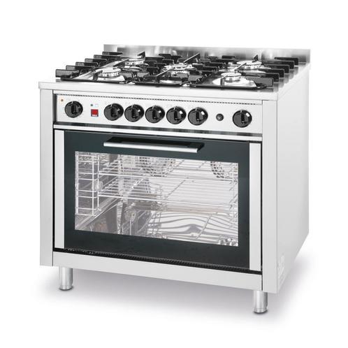 Gasfornuis 5 Pits Elektrische Oven Hendi Kitchen Line, Zakelijke goederen, Horeca | Keukenapparatuur, Ophalen of Verzenden