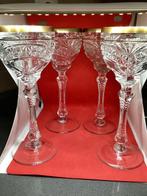 Wijnglas (4) - Kristal - Geslepen kristallen