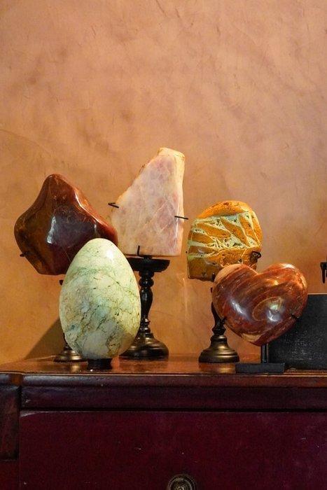 PAS DE PRIX DE RÉSERVE : - Superbe paire de jaspe Maligano, Antiek en Kunst, Kunst | Designobjecten