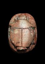 Oud-Egyptisch Speksteen Scarab met beschermende hiërogliefen, Antiek en Kunst