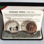 Portugal. Set of 2 Commemorative Coins 100 Escudos (Fernando, Timbres & Monnaies