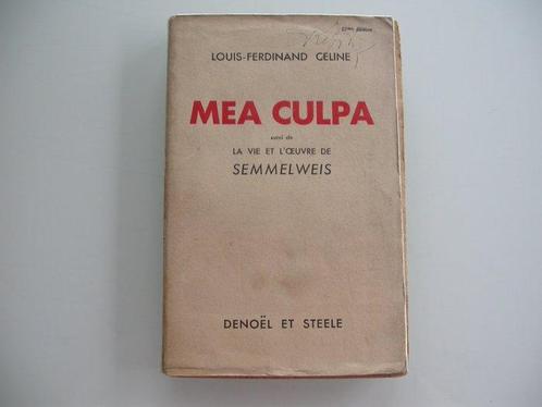 Louis-Ferdinand Céline - Mea Culpa + Guignols Band -, Antiek en Kunst, Antiek | Boeken en Manuscripten