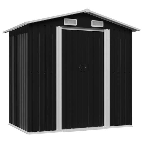 vidaXL Tuinberging 204x132x186 cm staal antraciet, Tuin en Terras, Tuinhuizen, Nieuw, Verzenden