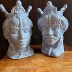 Vaas - Keramiek - Koppeltje van Moro-hoofden