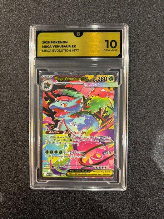 Pokémon - 1 Graded card - Mega Venusaur 177 Mega Evolutions, Hobby en Vrije tijd, Verzamelkaartspellen | Pokémon