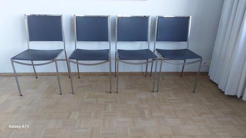 Stoel - Staal - Set van vier stoelen, Antiek en Kunst, Kunst | Designobjecten