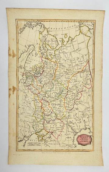 Rusland - Kaart van Europees Rusland; James Barlow - Russia, Boeken, Nieuw