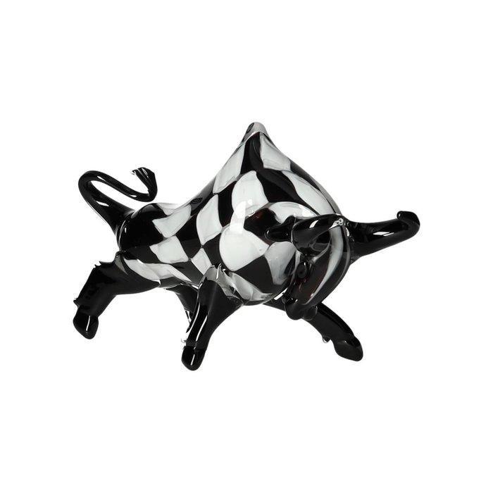 Beeldje - Bull - Stier - Glas, Antiek en Kunst, Curiosa en Brocante