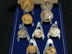 Spanje. Estuche 9 Medallas  Acuñaciones Ibéricas ( 142 Grm