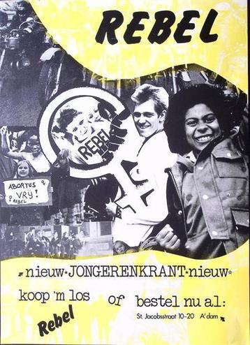 advertentie voor de JONGERENKRANT rebel op poster beschikbaar voor biedingen