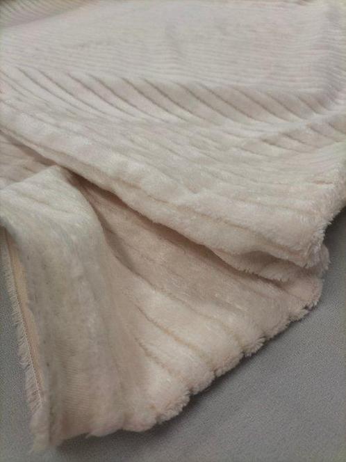 Prezioso velluto bianco panna a righe Enzo Degli Angiuoni, Antiek en Kunst, Antiek | Tapijten, Tafelkleden en Textiel