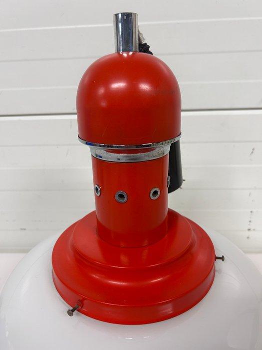 Plafondlamp - Glas, Metaal, Chroom, Antiek en Kunst, Antiek | Verlichting