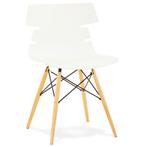 Chaise moderne 'SOFY' blanche style scandinave