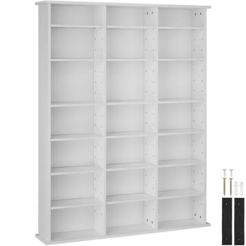 tectake Kast Stevie 105,5x19x136,5cm - mat wit beschikbaar voor biedingen