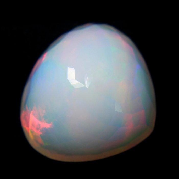 Wit Opaal - 25.88 ct - nternational Colored Gemstone, Bijoux, Sacs & Beauté, Pierres précieuses