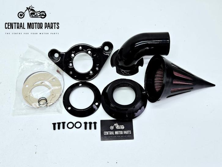 Zwarte Spike cone open Luchtfilter Softail-Dyna Twin cam, Motoren, Onderdelen | Harley-Davidson, Gebruikt, Verzenden