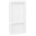 vidaXL Douchenis met 2 vakken 41x69x9 cm hoogglans wit, Verzenden, Nieuw