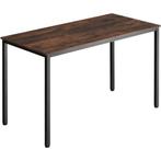 tectake Bureau Vanport 120x60x75,5cm - Industrieel hout donk, Huis en Inrichting, Verzenden, Nieuw