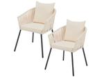 Veiling - Touwstoelen - Set van 2 - Incl. Zit- en Rugkussens, Antiek en Kunst