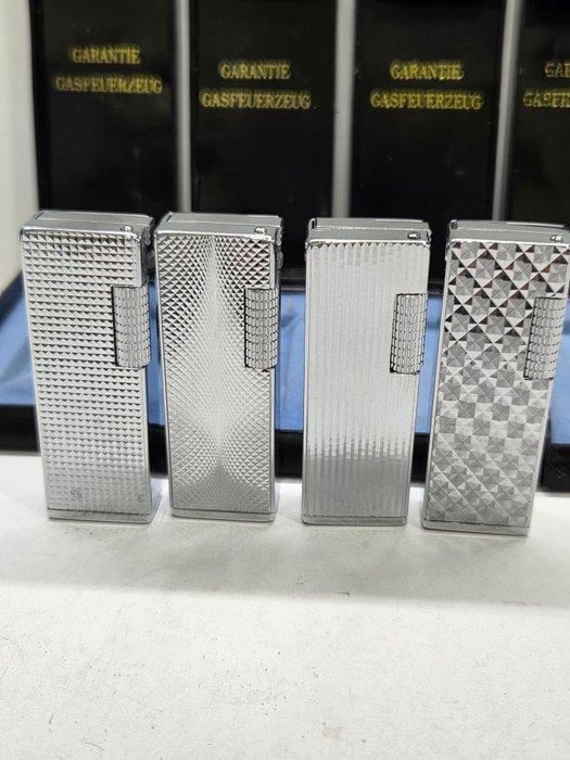 Sunex - Zonder minimumprijs - Zakaansteker - Staal - (4), Collections, Articles de fumeurs, Briquets & Boîtes d'allumettes