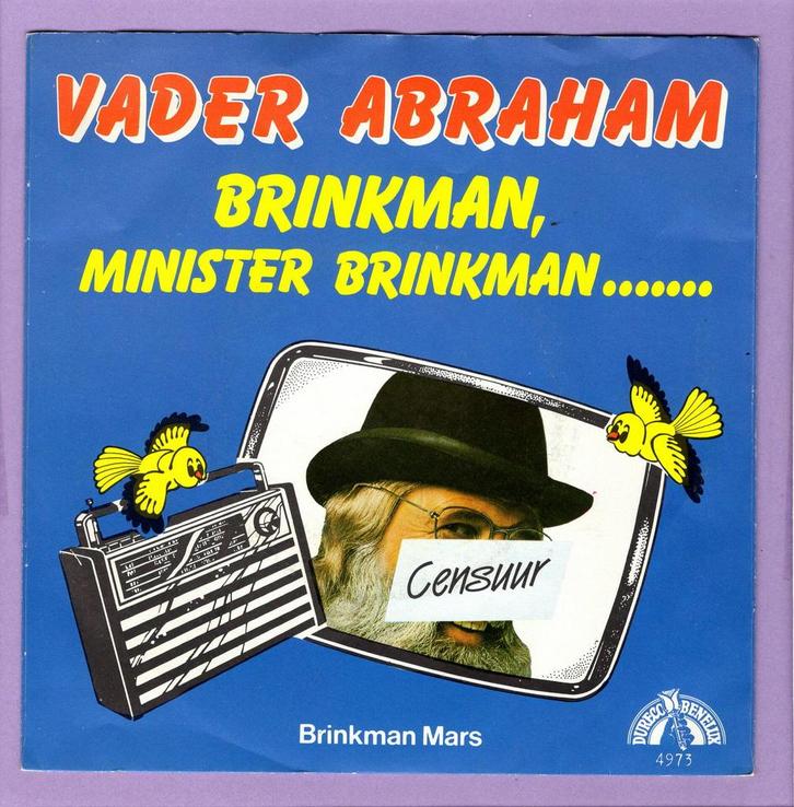 Vader Abraham – Brinkman, Minister Brinkman........ / De Bri, Cd's en Dvd's, Vinyl Singles, Ophalen of Verzenden
