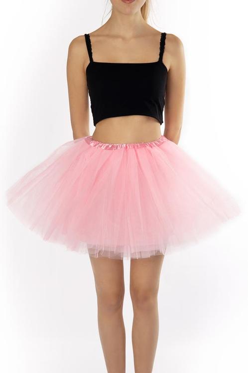 KIMU® Tutu Lichtroze Tule Rokje XS S 140 146 152 158 164 Roz, Kleding | Dames, Carnavalskleding en Feestkleding, Nieuw, Ophalen of Verzenden