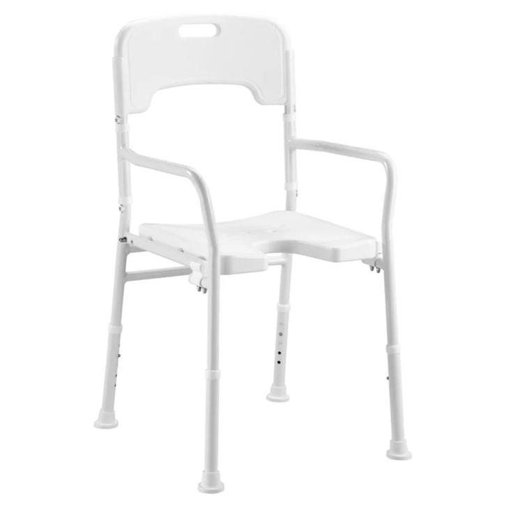 Opvouwbare douchestoel met hygiëne uitsparing, Diversen, Verpleegmiddelen, Ophalen of Verzenden