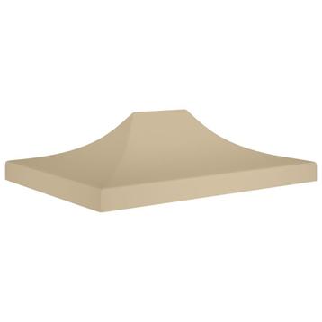 vidaXL Partytentdak 270 g/m² 4x3 m beige, Verzenden