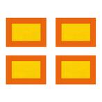 Set 4 Stuks Markeringsborden Oplegger/Aanhanger 280x200mm, Ophalen of Verzenden, Nieuw